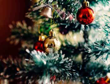 Christmas Tree Lights and Ornaments