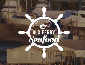 old ferry seafood logo supply nc