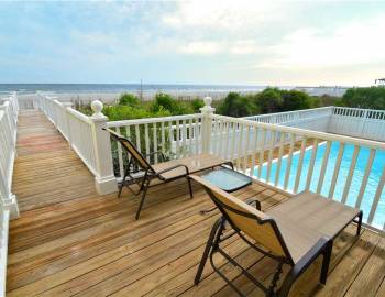 holden beach oceanfront vacation rental with pool