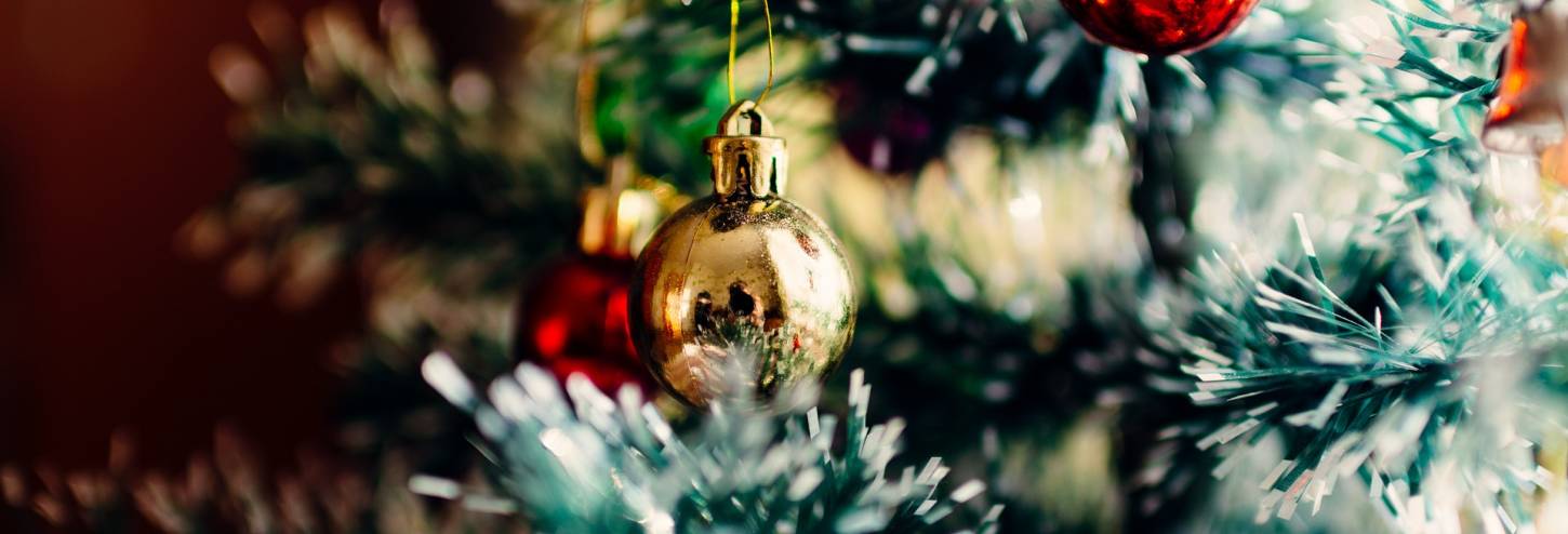Christmas Tree Lights and Ornaments