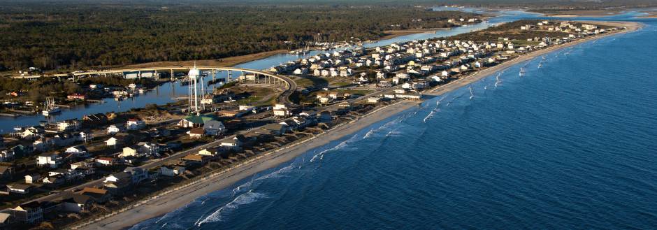 Holden Beach from a drone