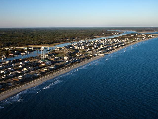 Holden Beach from a drone