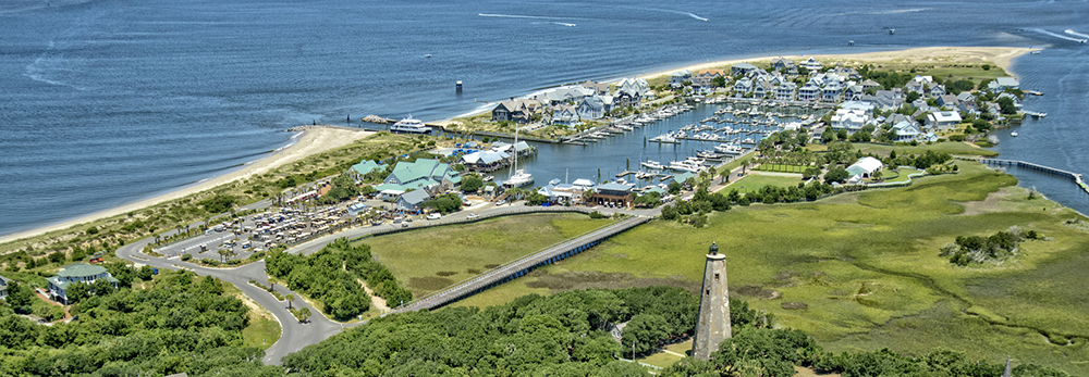 Bald Head Island aerial view Bald Head Island NC